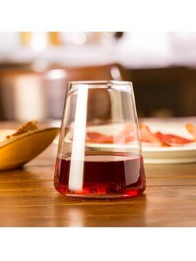 Stölzle Lausitz Stemless Red Wine Tumblers Set of 4 17.5 oz Capacity NIB German
